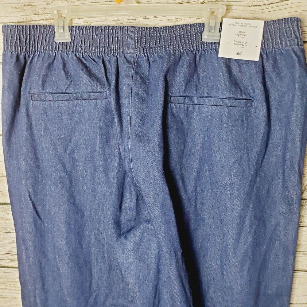 H&M Wide High Rise Full Length Pants Size XXL - Picture 5 of 9